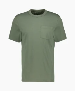 New T-Shirt Korte Mouw John Pocket Tee Groen Heren T-Shirts