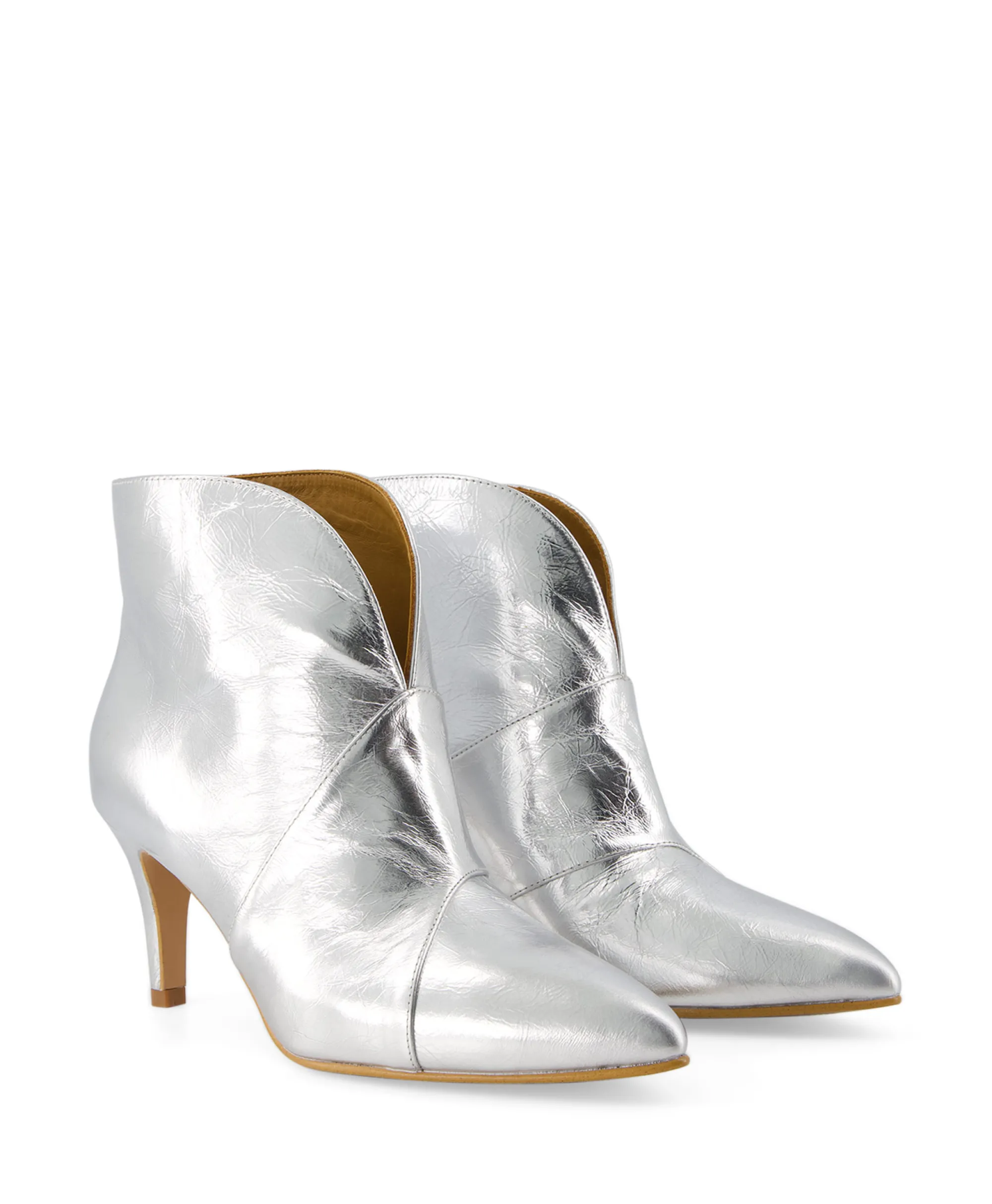 Enkellaars Tl-12804 Zilver Dames Laarzen