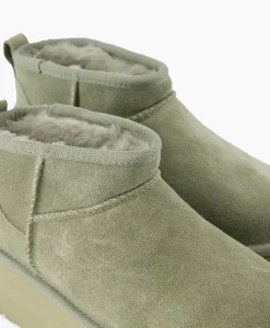 Ugg Enkellaars W Classic Ultra Mini Platform Groen*Dames Laarzen