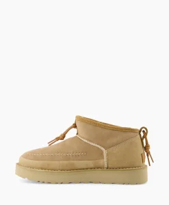 Ugg Enkellaars W Ultra Mini Crafted Regenerate Beige*Dames Laarzen