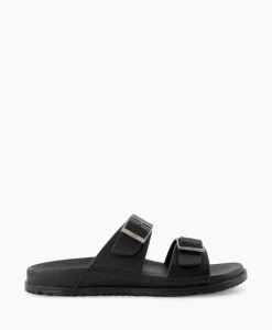 Sandaal Wainscott Buckle Slide Black Jeans Heren Sandalen