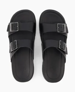 Sandaal Wainscott Buckle Slide Black Jeans Heren Sandalen