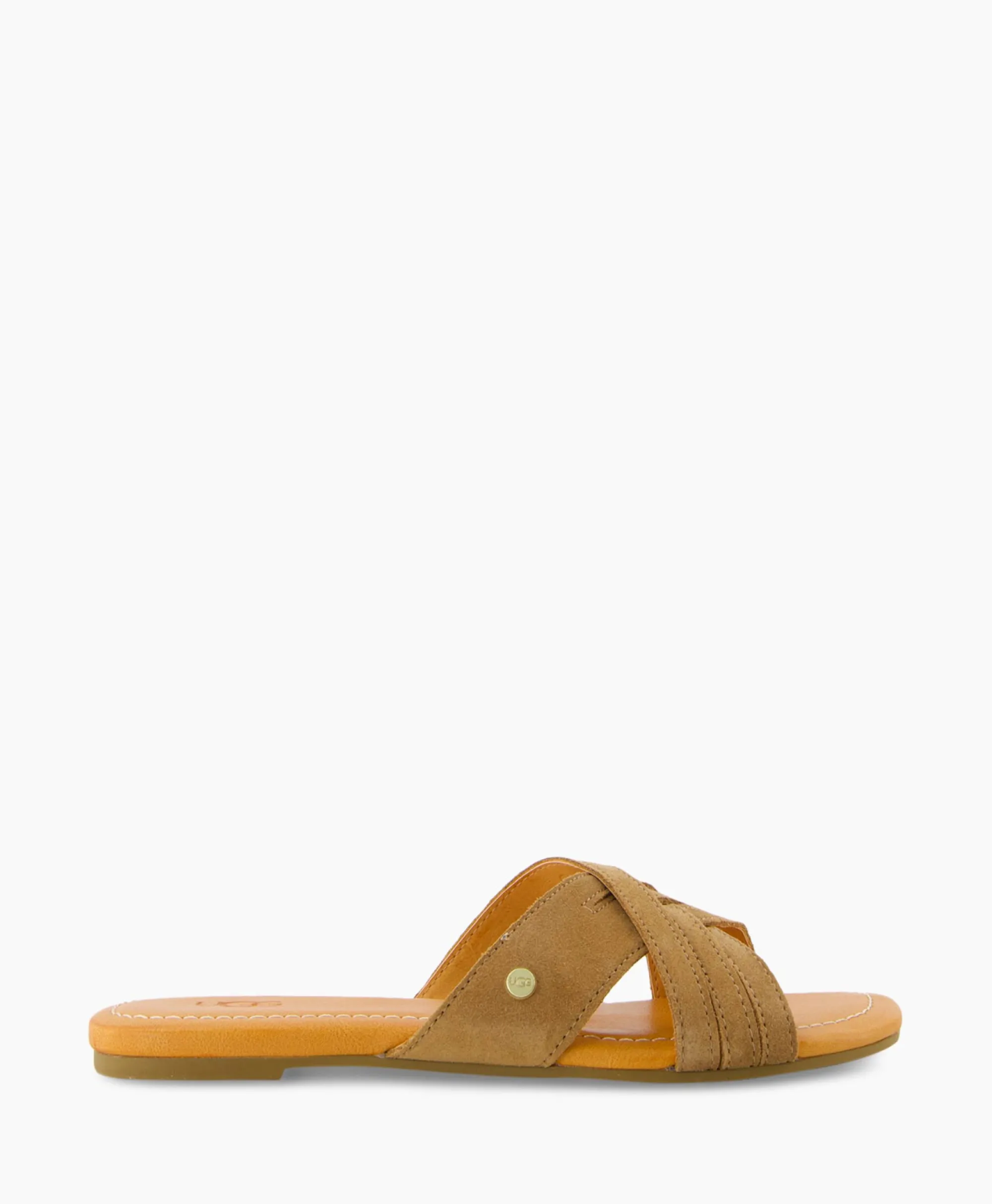 New Sandaal Zonder Hak W Kenleigh Slide Bruin Dames Sandalen