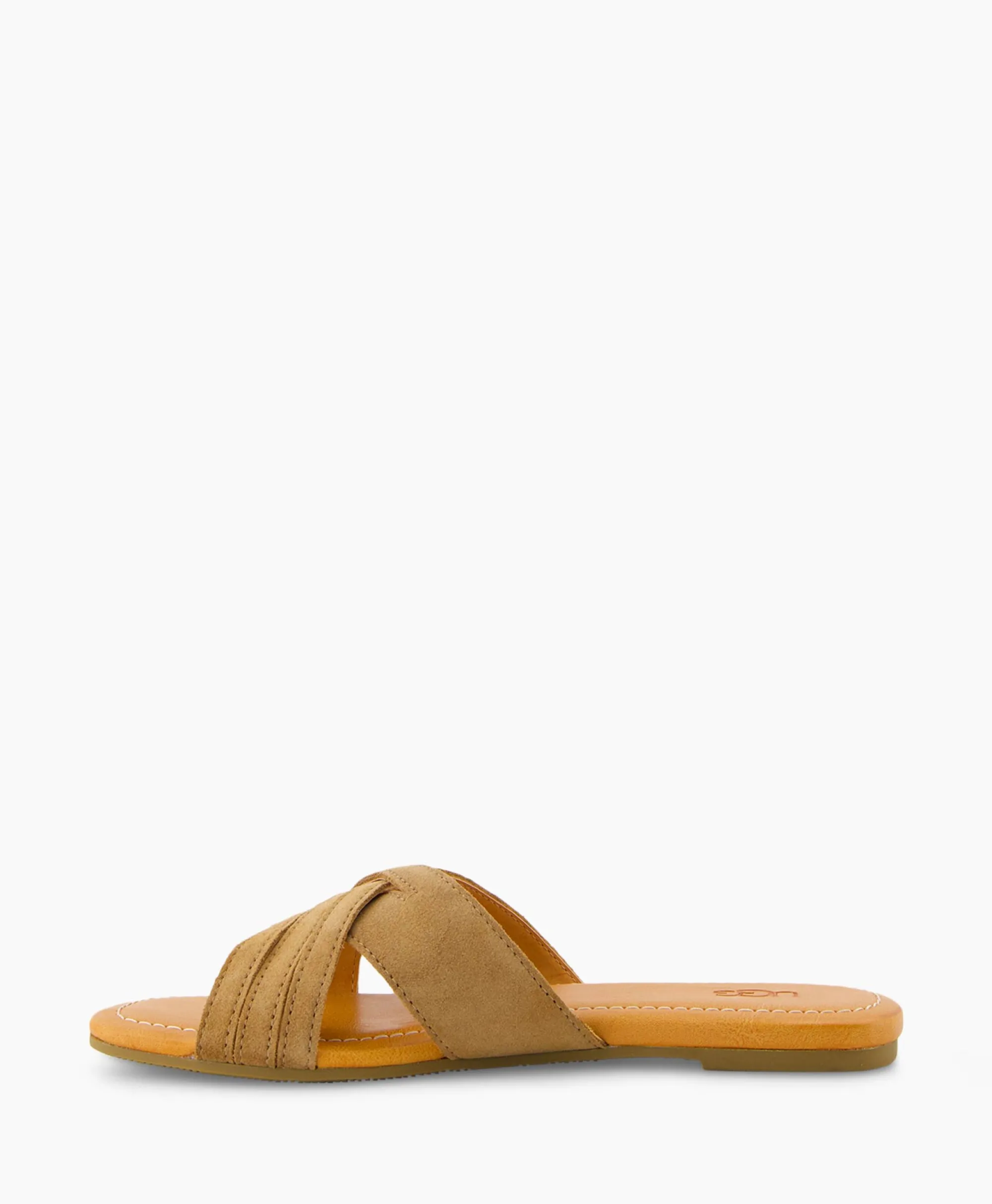 New Sandaal Zonder Hak W Kenleigh Slide Bruin Dames Sandalen