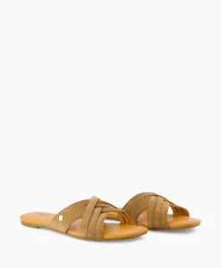 New Sandaal Zonder Hak W Kenleigh Slide Bruin Dames Sandalen
