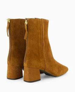 Clearance Enkellaars Lucas Ks Cognac Dames Laarzen