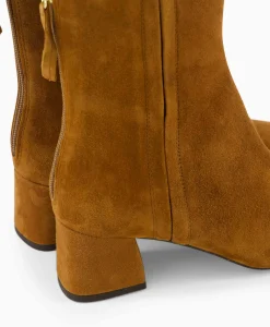 Clearance Enkellaars Lucas Ks Cognac Dames Laarzen