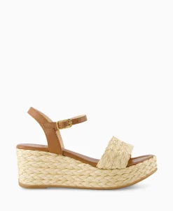 Outlet Sandaal Met Hak Kebek_Mar Bruin Dames Sandalen