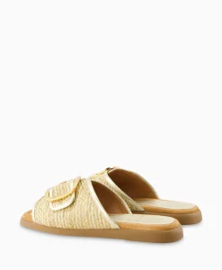 Best Sandaal Zonder Hak Crayyu Goud Dames Sandalen