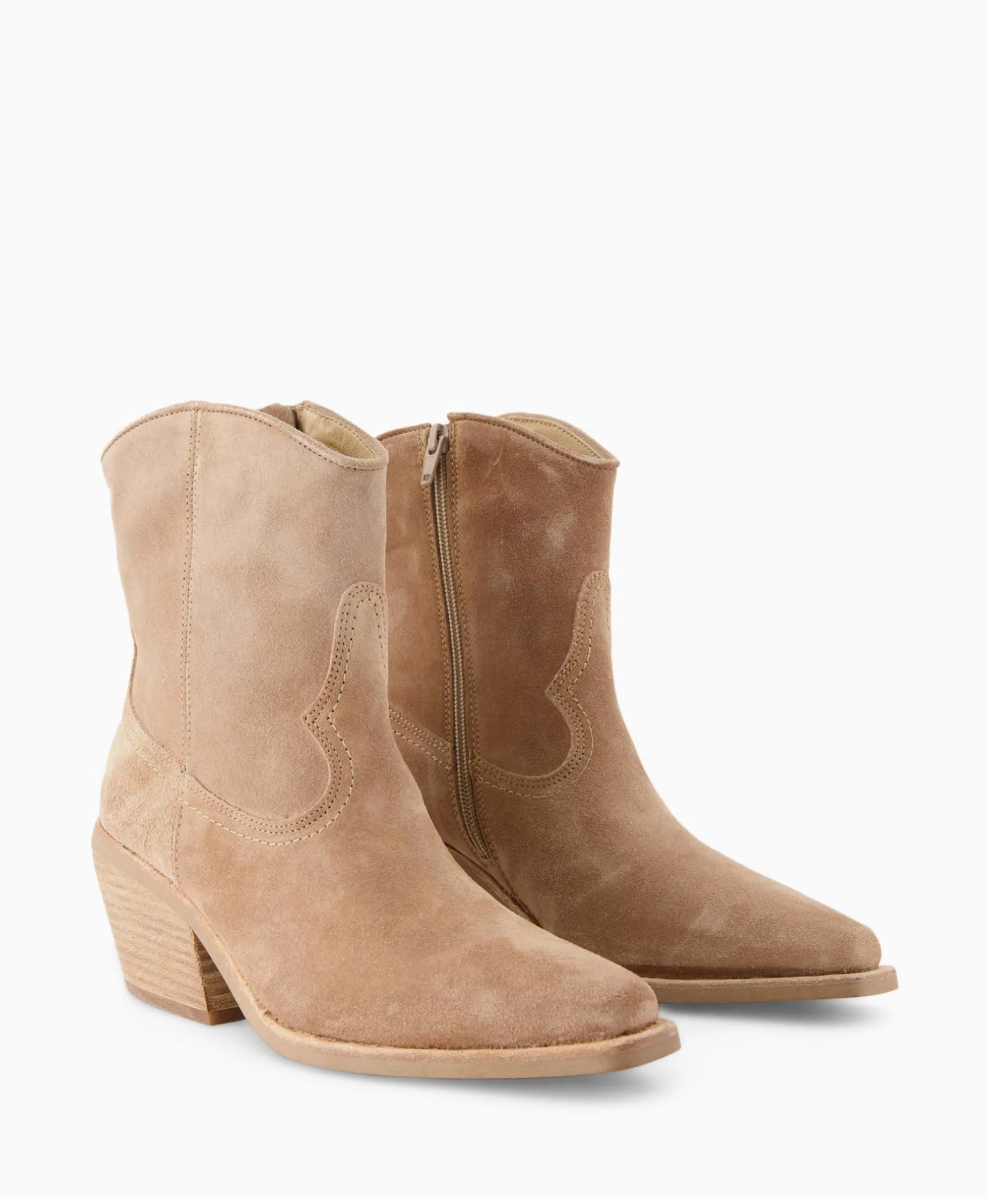 Enkellaars Eveline Beige Dames Laarzen