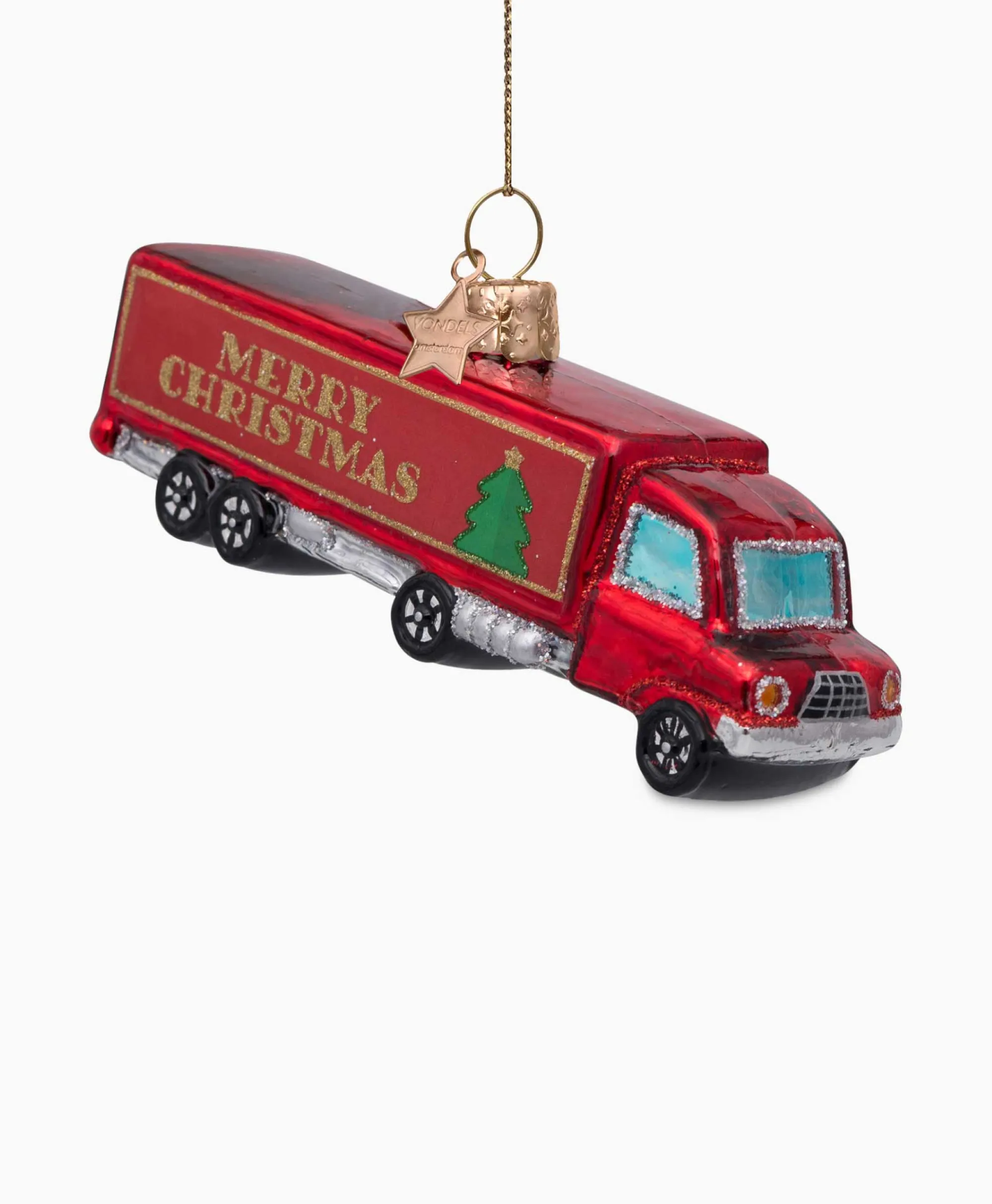 Hot Kerstbal Christmas Truck Rood Lifestyle Lifestyle