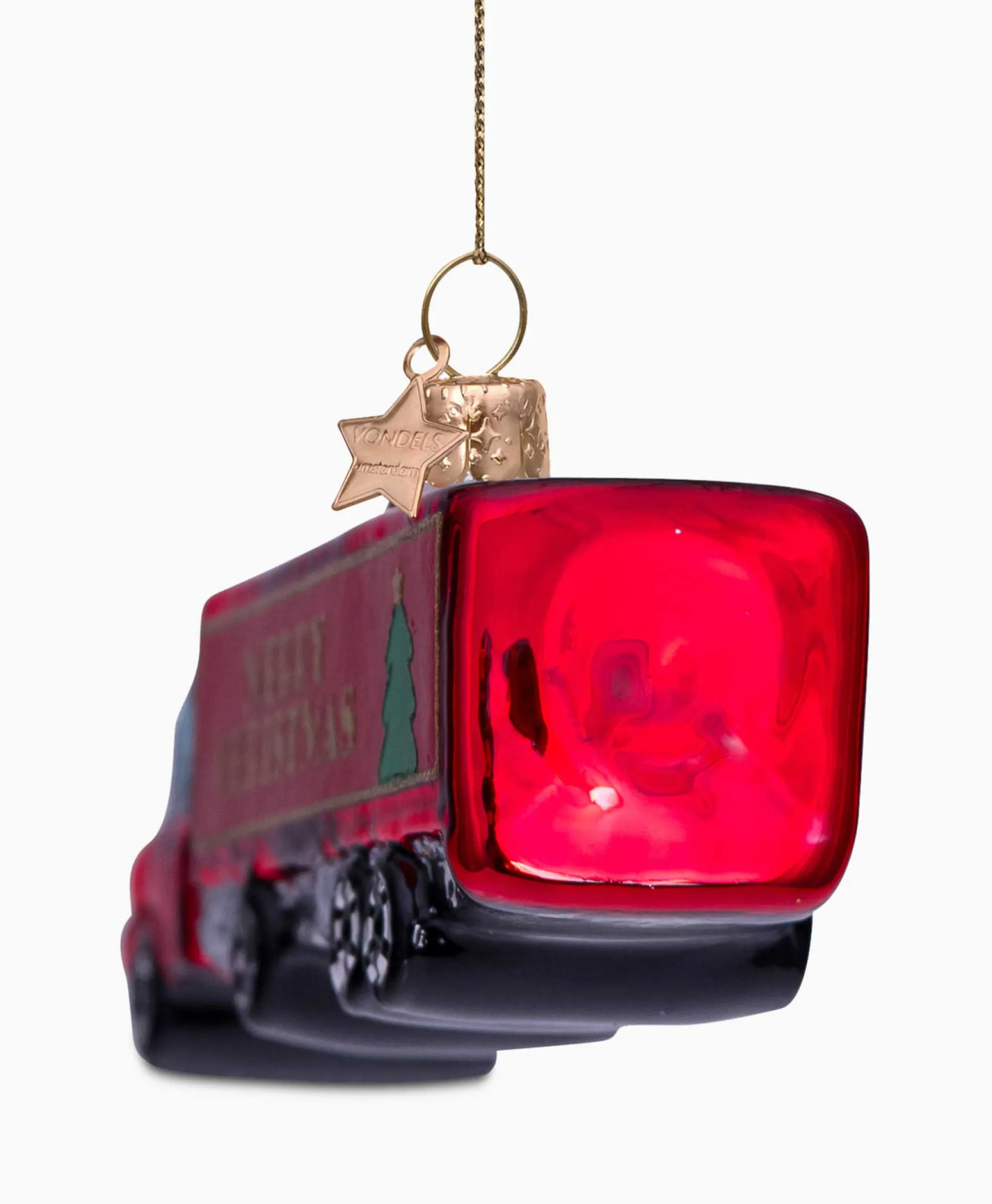 Hot Kerstbal Christmas Truck Rood Lifestyle Lifestyle