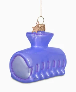 Clearance Kerstbal Haarklem Paars Lifestyle Lifestyle