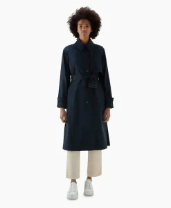 Hot Trenchcoat Summer Donker Blauw Dames Jassen