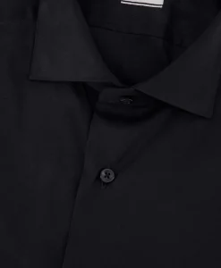 Hot Tailor Fit Shirt Zwart Heren Overhemden