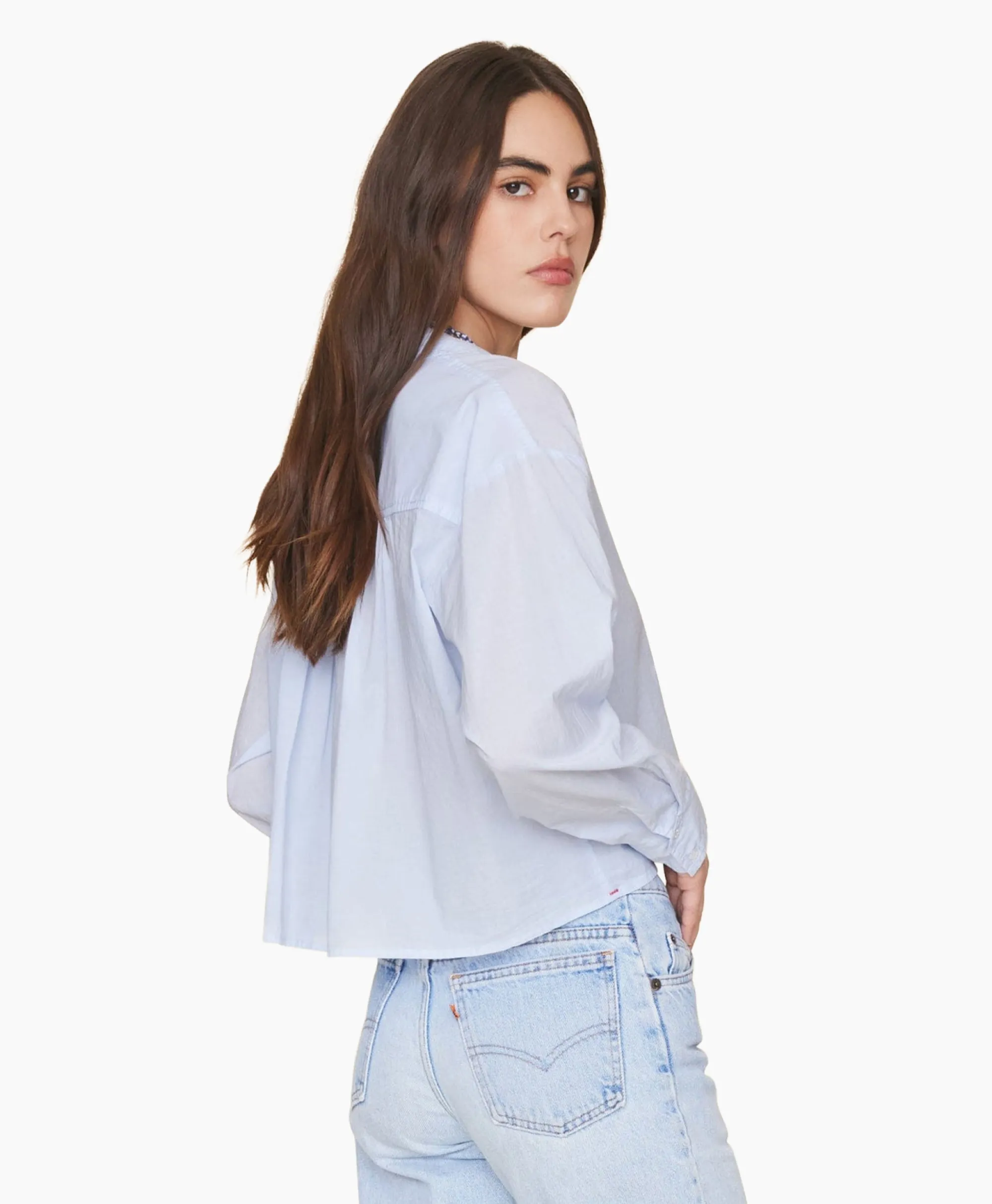 Clearance Blouse Dawson Licht Blauw Dames Blouses