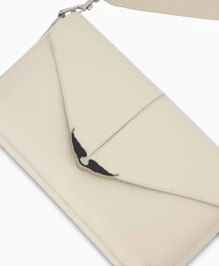 Hot Zadig & Voltaire Crossbody Tas Borderline Daily Grained Leath Ecru Dames Tassen