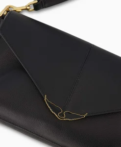 Zadig & Voltaire Zadig & Voltaire Crossbody Tas Borderline Daily Grained Leath Zwart*Dames Tassen