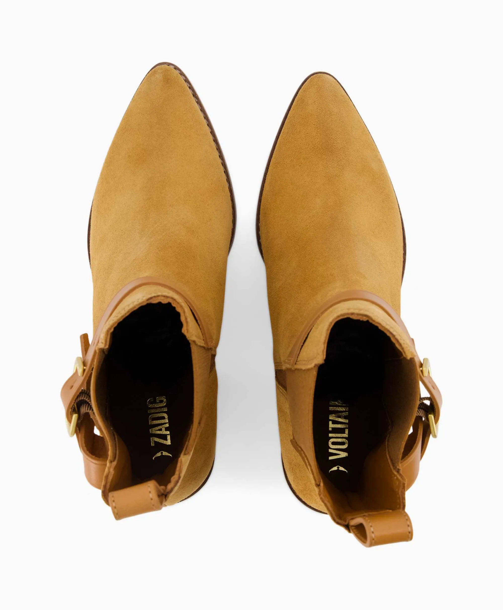 Clearance Zadig & Voltaire Enkellaars Tyler Cecilia Suede Bruin Dames Laarzen