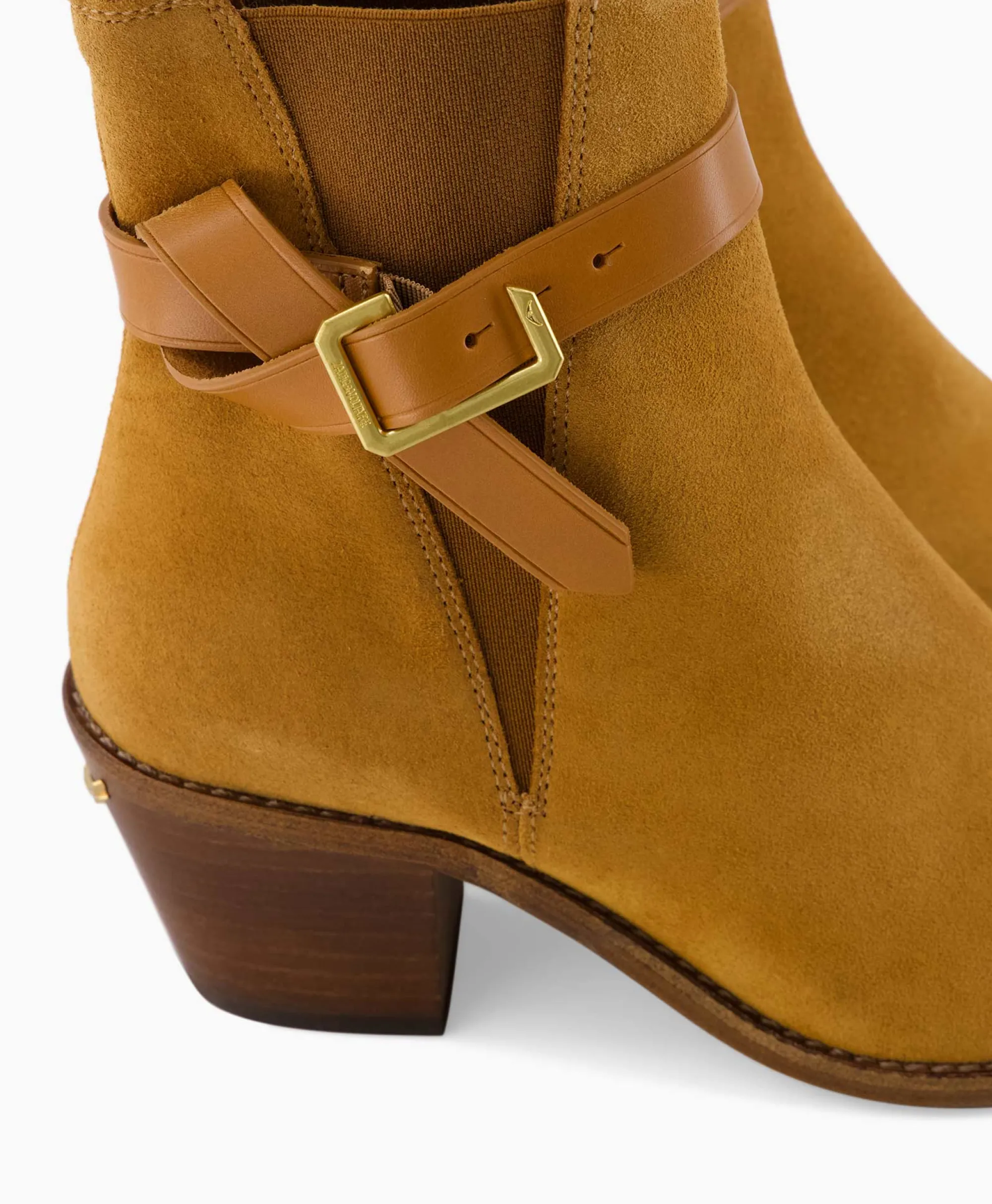 Clearance Zadig & Voltaire Enkellaars Tyler Cecilia Suede Bruin Dames Laarzen