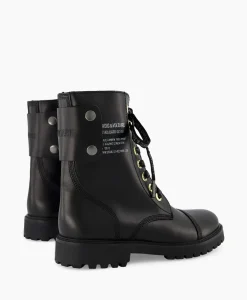 Discount Zadig & Voltaire Enkellaars Joe Smooth Cowskin + Side Prin Zwart Dames Laarzen