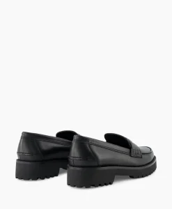 Sale Zadig & Voltaire Loafer Joecassin Semy-Shiny Calfskin Zwart Dames Instappers