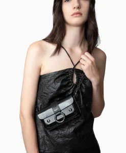 Zadig & Voltaire Zadig & Voltaire Schouder / Hand Tas Kate Wallet Glossy Wild Emboss Zwart*Dames Tassen