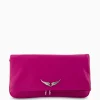 Zadig & Voltaire Zadig & Voltaire Schouder / Hand Tas Rock Eternal Smooth Calfskin Paars*Dames Tassen