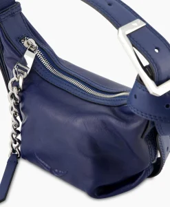 Outlet Zadig & Voltaire Schouder / Hand Tas Le Cecilia Xs Leather With Veg Donker Blauw Dames Tassen