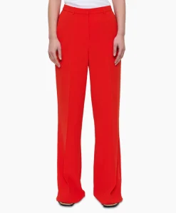 Best Pantalon Techno Silk Rood Dames Broeken