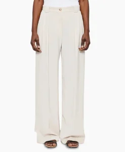 Best Pantalon Wide Pleated Off White Dames Broeken