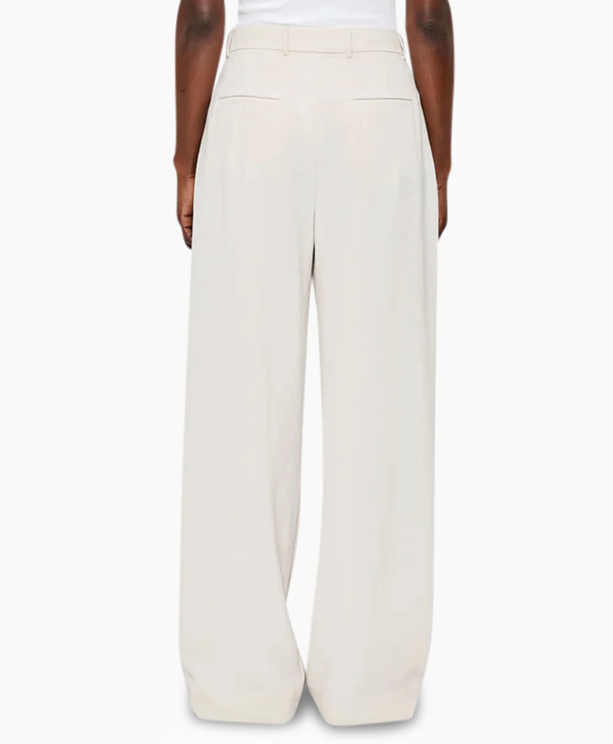 Best Pantalon Wide Pleated Off White Dames Broeken